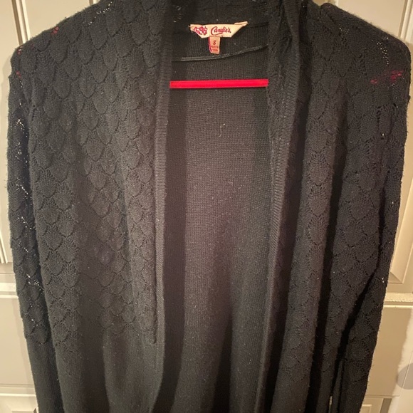 Candies Black 100% Acrylic Cardigan - Picture 5 of 7
